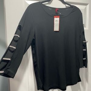 Black Sexy Sleeve Top